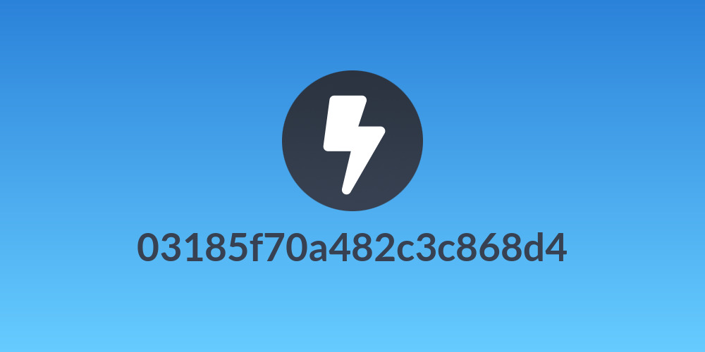 03185f70a482c3c868d4
