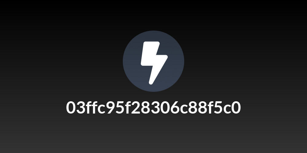 03ffc95f28306c88f5c0