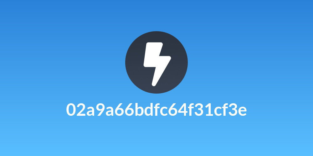 02a9a66bdfc64f31cf3e