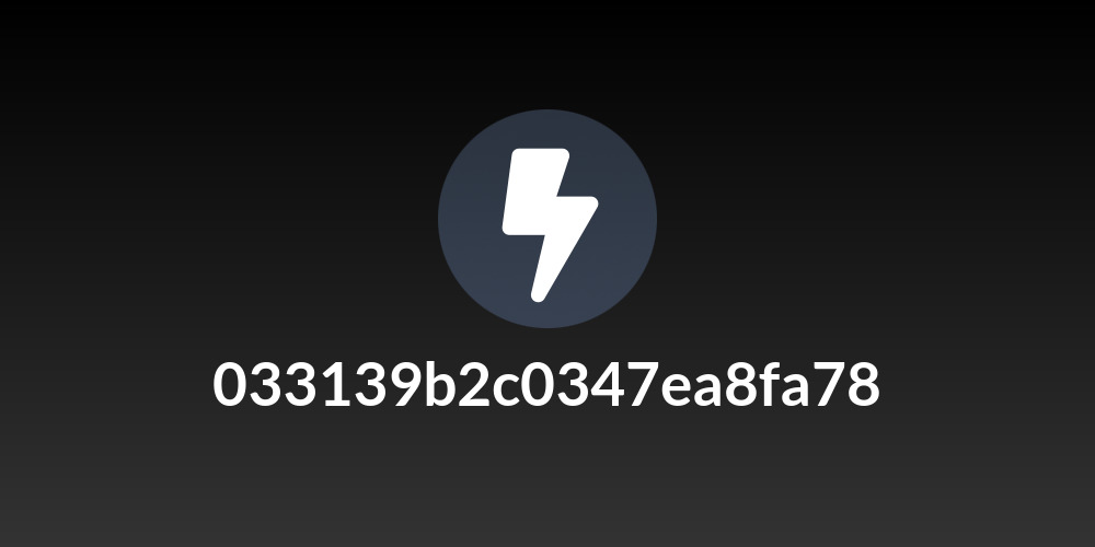 033139b2c0347ea8fa78