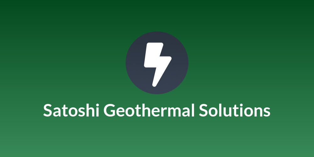 Satoshi Geothermal Solutions