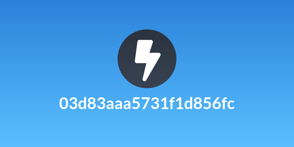 03d83aaa5731f1d856fc