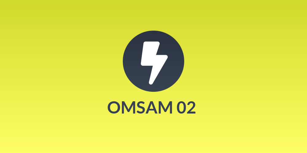 ✨ OMSAM 02 ✨