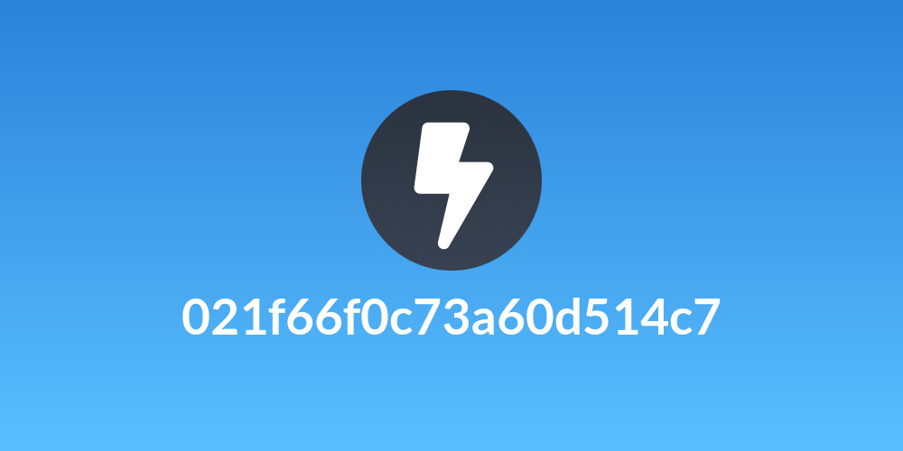 021f66f0c73a60d514c7