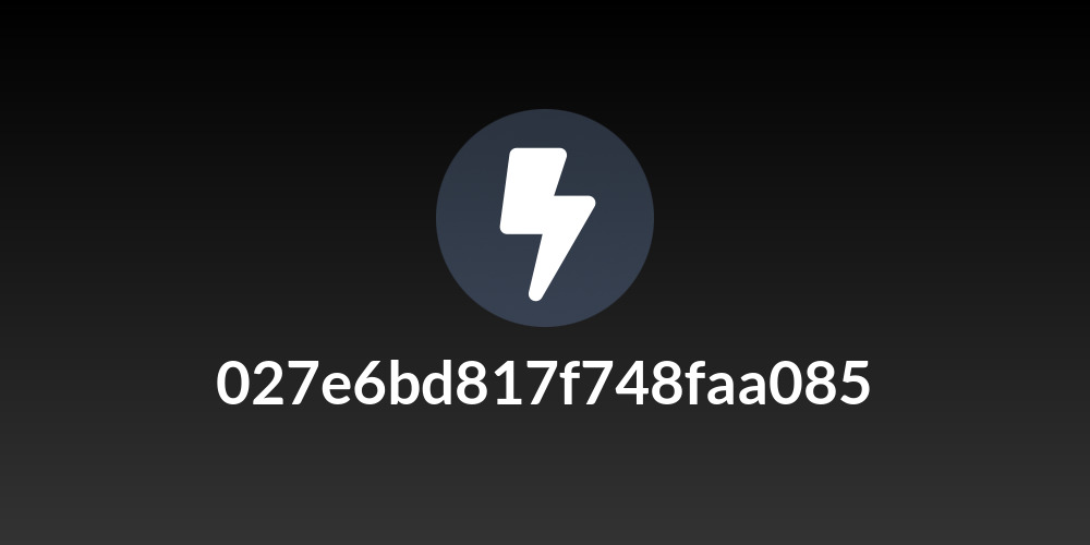 027e6bd817f748faa085