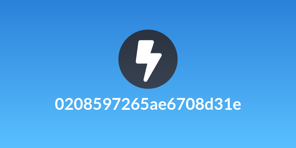 0208597265ae6708d31e