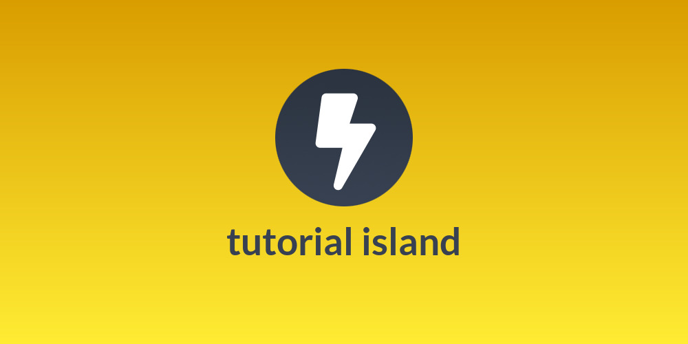 tutorial island