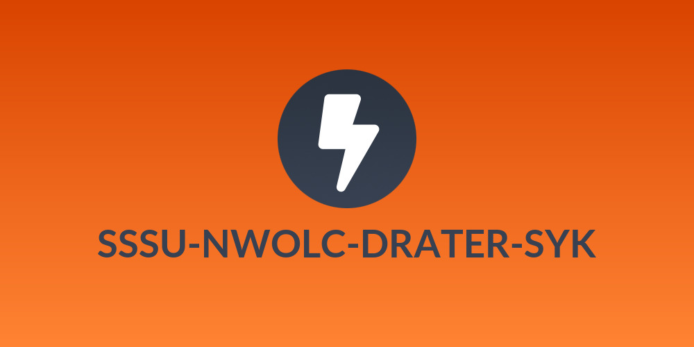 SSSU-NWOLC-DRATER-SYK