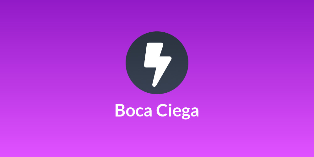 Boca Ciega⚡️