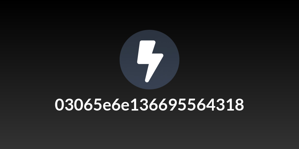 03065e6e136695564318