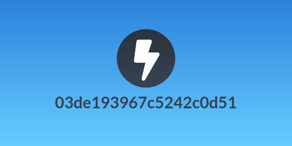 03de193967c5242c0d51