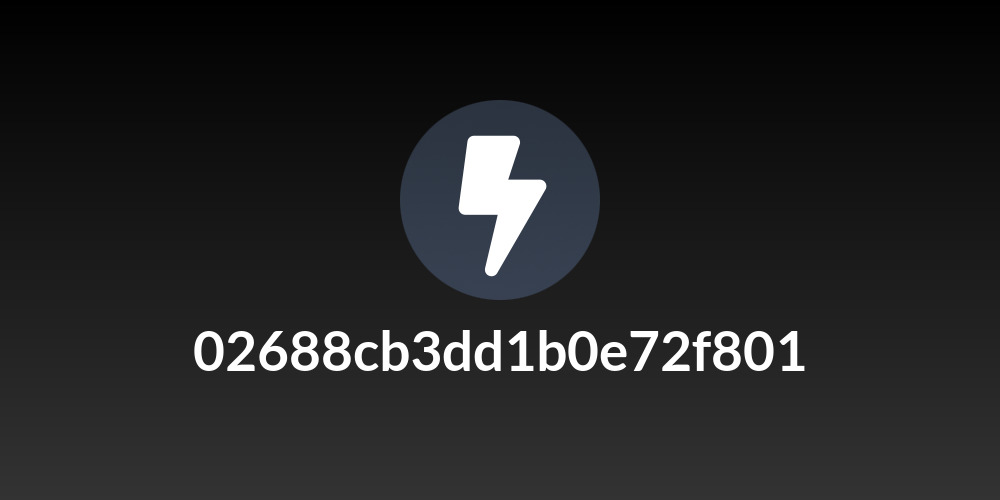 02688cb3dd1b0e72f801
