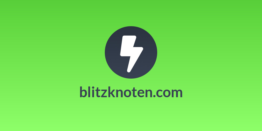 blitzknoten.com