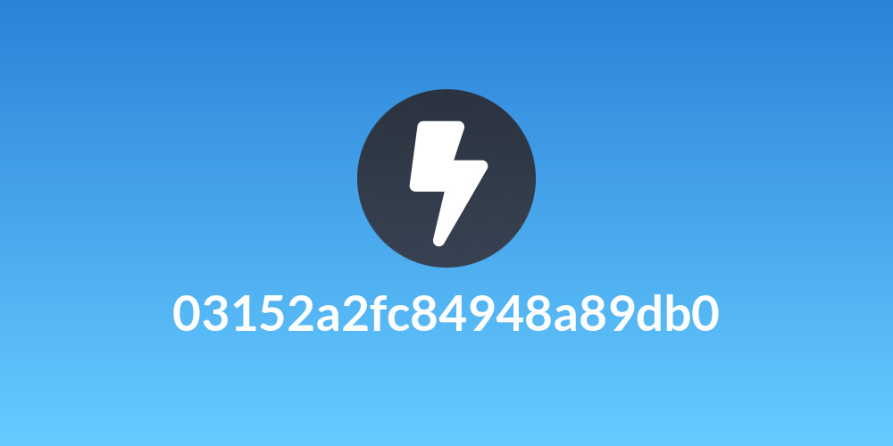 03152a2fc84948a89db0