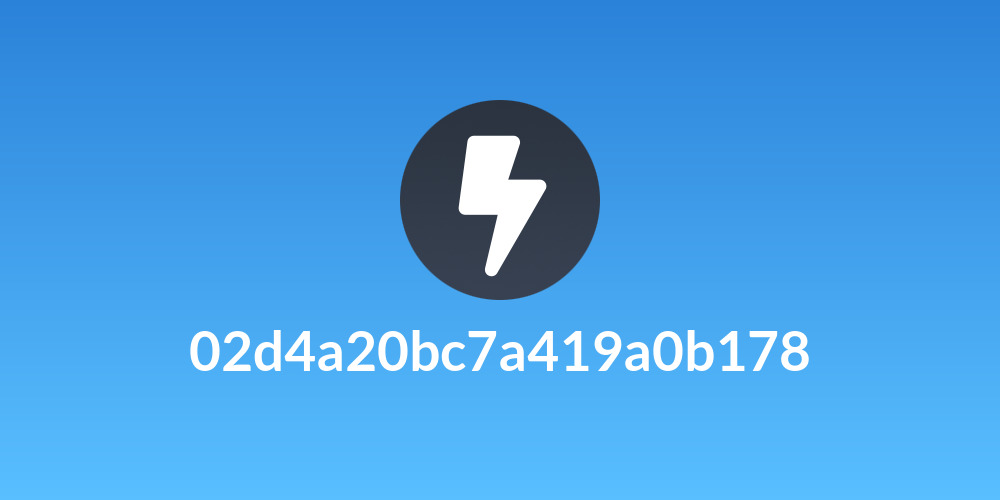 02d4a20bc7a419a0b178