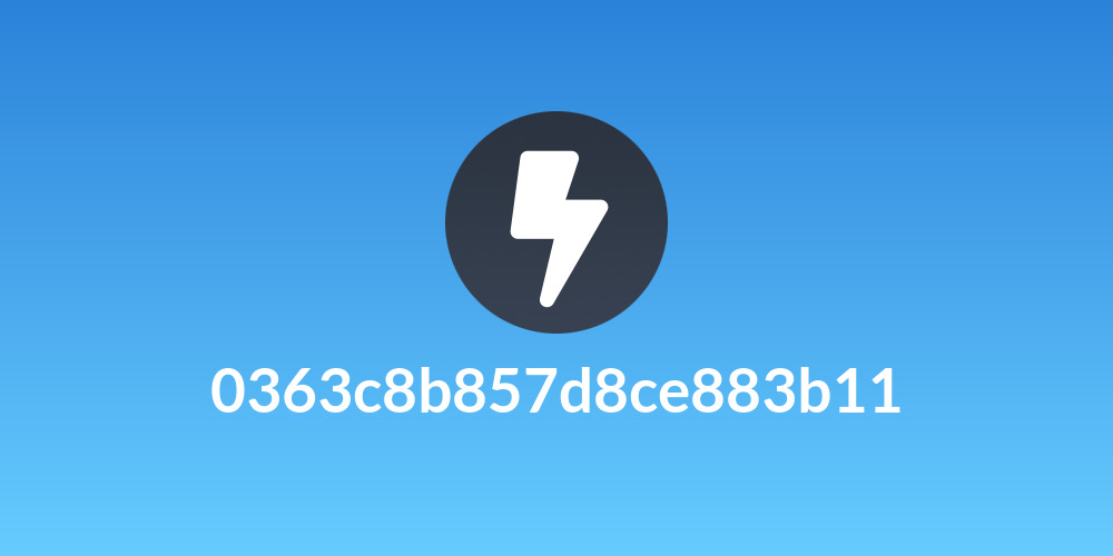 0363c8b857d8ce883b11
