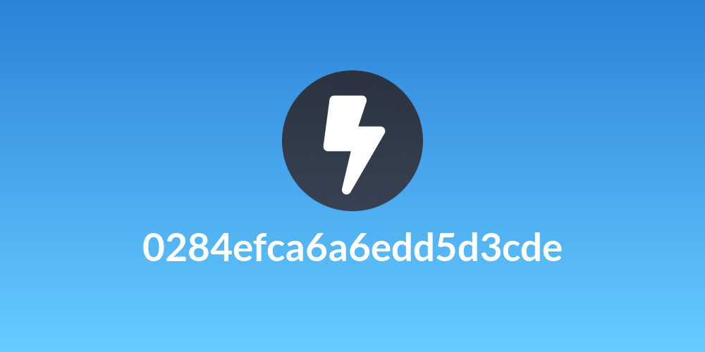 0284efca6a6edd5d3cde