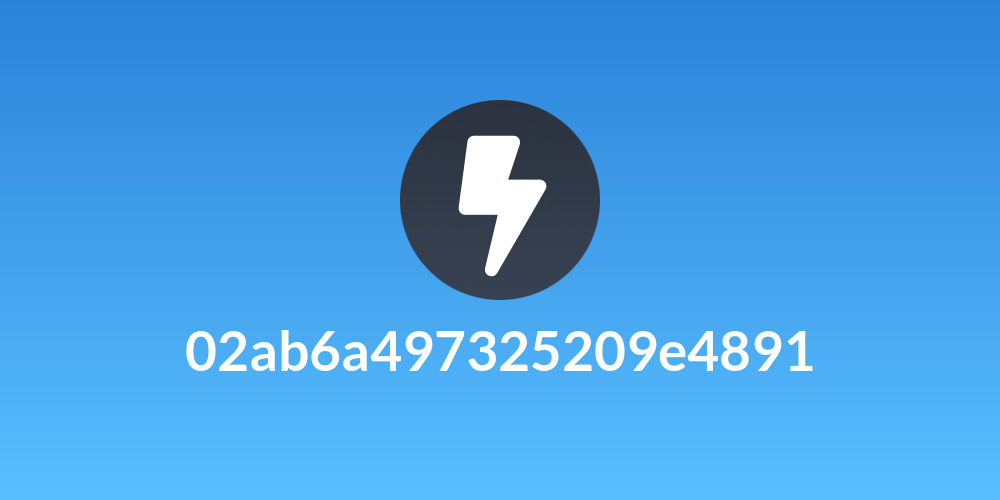 02ab6a497325209e4891