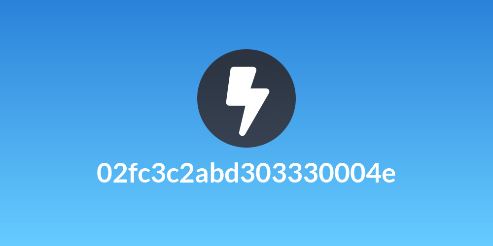 02fc3c2abd303330004e