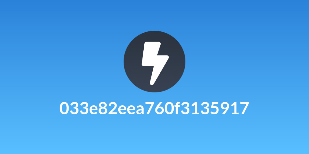 033e82eea760f3135917