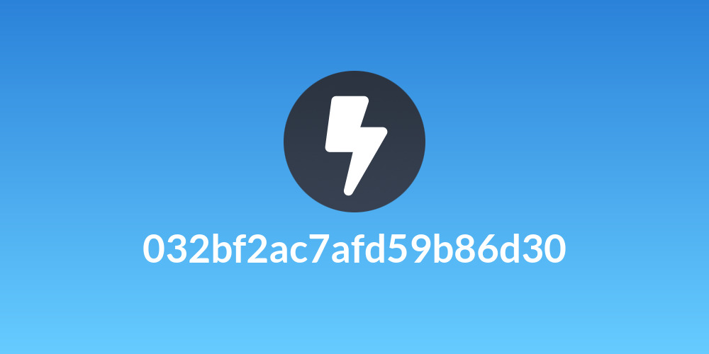 032bf2ac7afd59b86d30