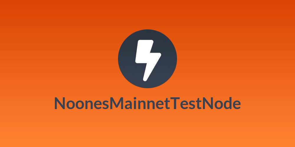 NoonesMainnetTestNode