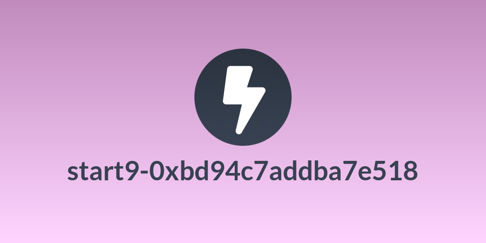 start9-0xbd94c7addba7e518