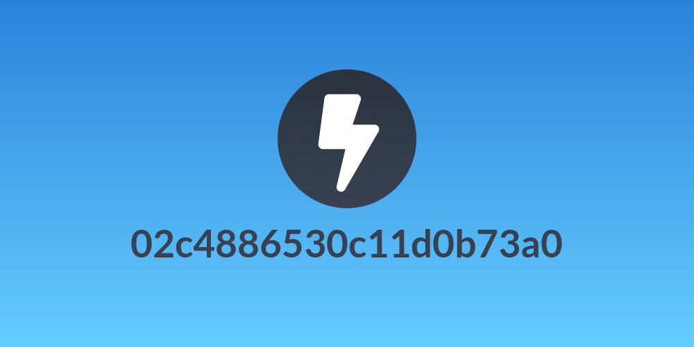 02c4886530c11d0b73a0