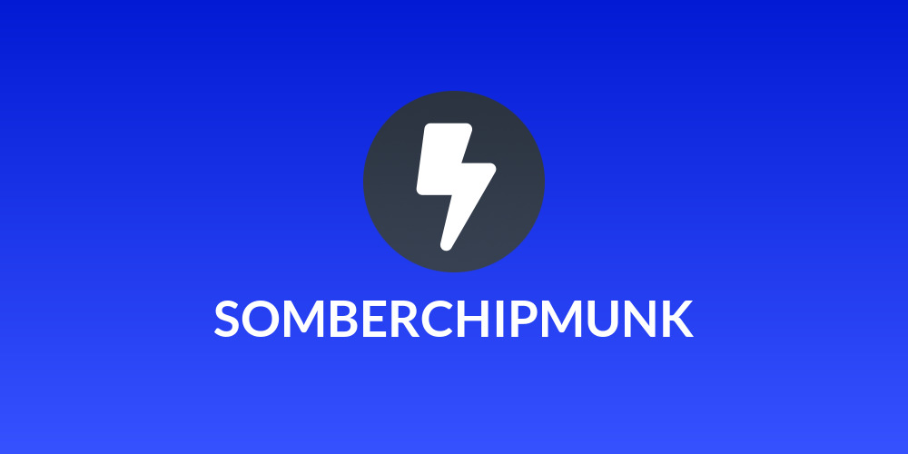 SOMBERCHIPMUNK