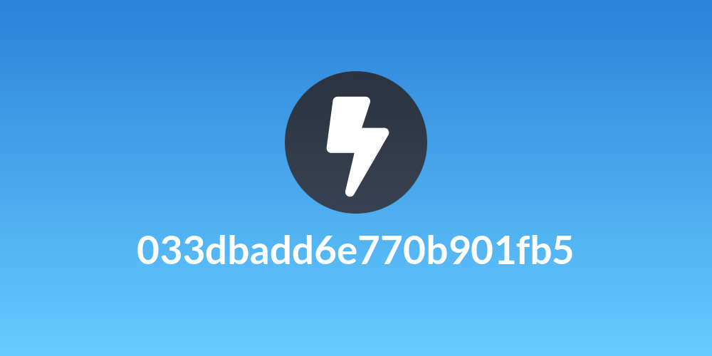 033dbadd6e770b901fb5