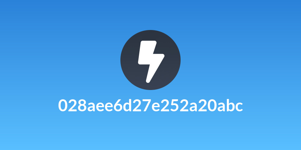 028aee6d27e252a20abc