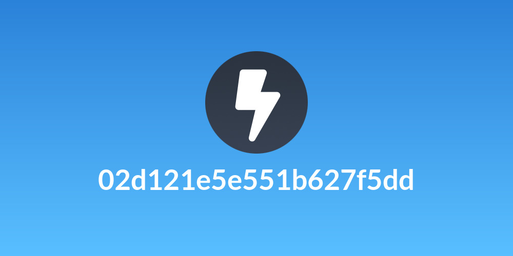 02d121e5e551b627f5dd