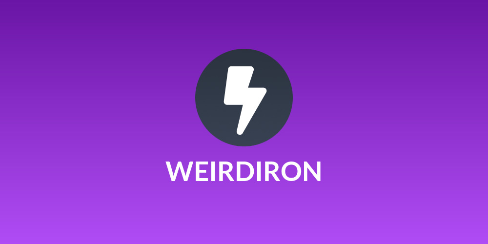 WEIRDIRON