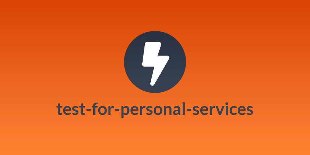 test-for-personal-services