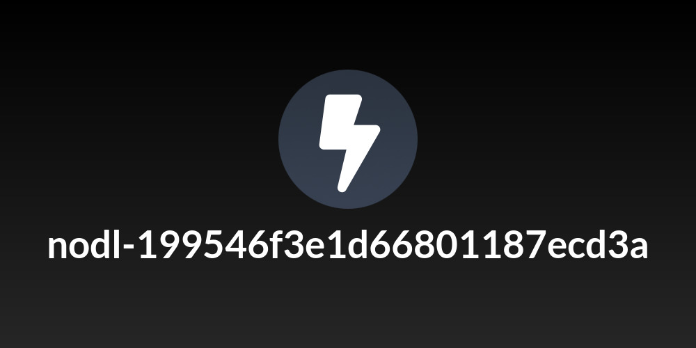 nodl-199546f3e1d66801187ecd3a