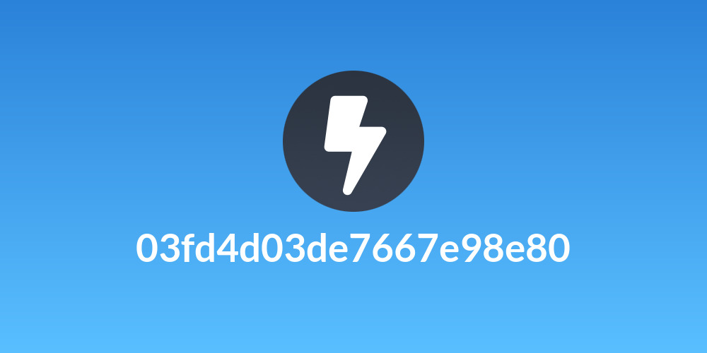 03fd4d03de7667e98e80