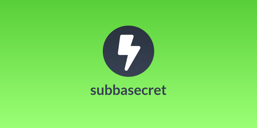 subbasecret