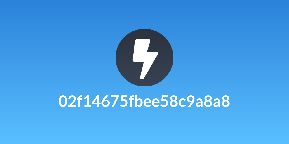 02f14675fbee58c9a8a8