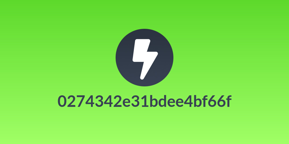 0274342e31bdee4bf66f