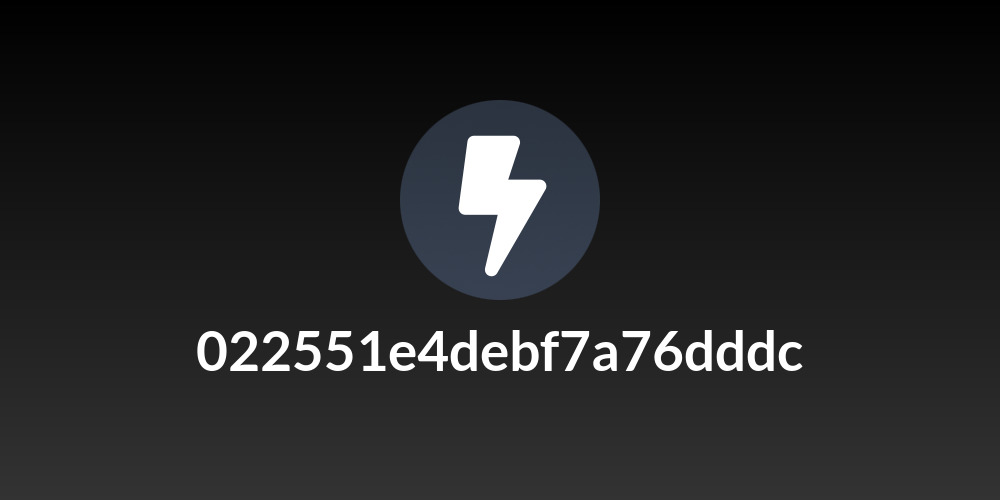 022551e4debf7a76dddc