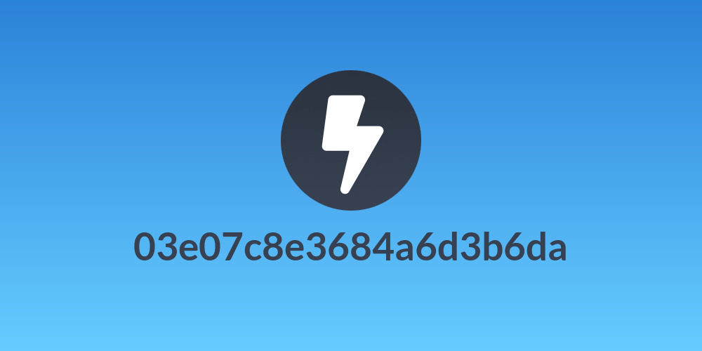 03e07c8e3684a6d3b6da