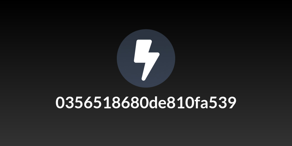 0356518680de810fa539