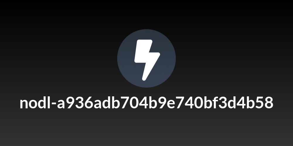 nodl-a936adb704b9e740bf3d4b58