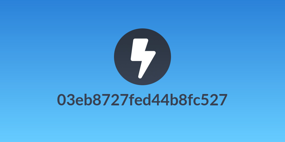 03eb8727fed44b8fc527