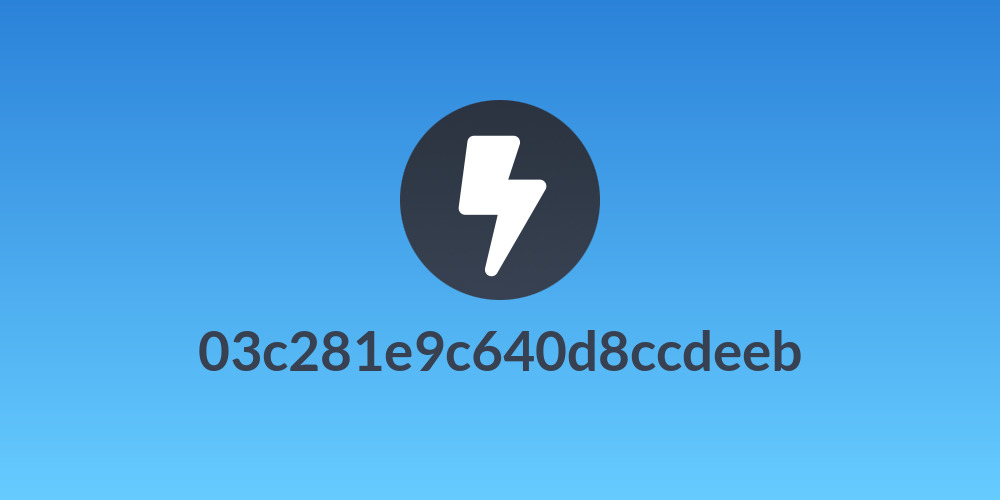 03c281e9c640d8ccdeeb