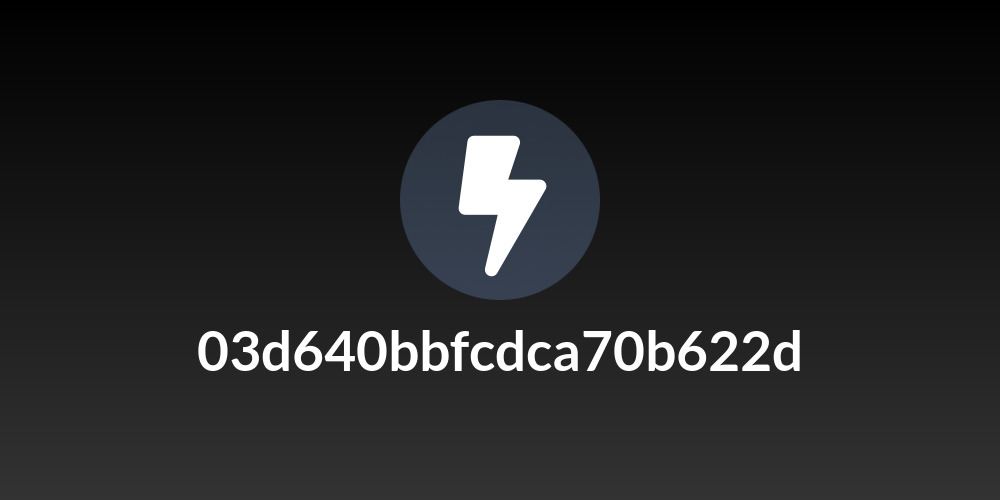 03d640bbfcdca70b622d