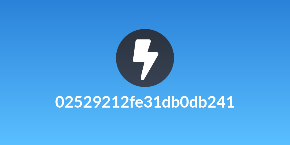 02529212fe31db0db241