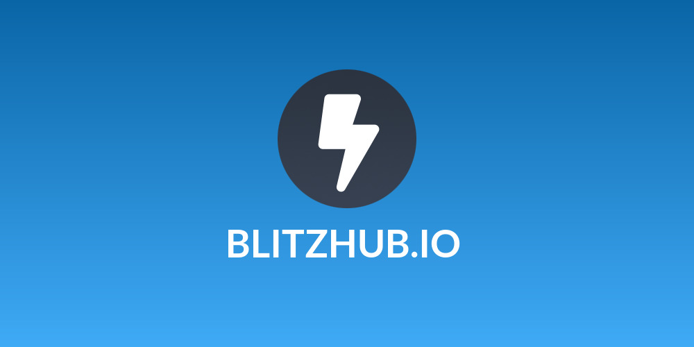 🤖 BLITZHUB.IO 🤖