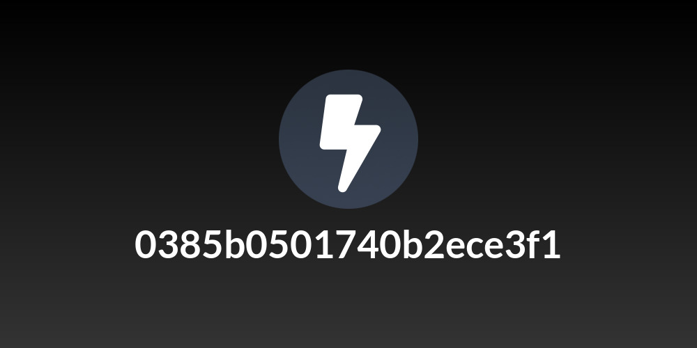 0385b0501740b2ece3f1