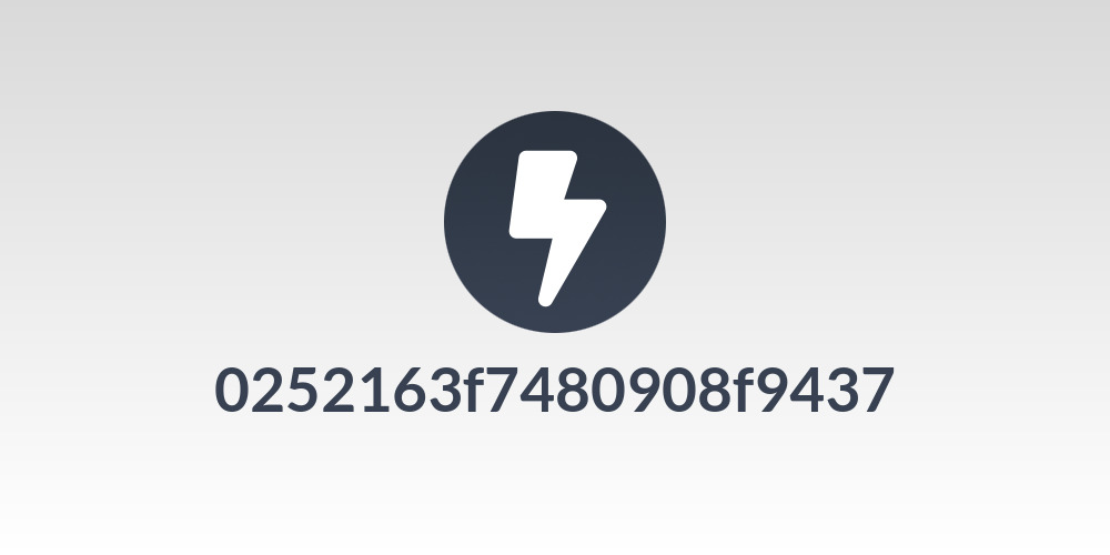 0252163f7480908f9437